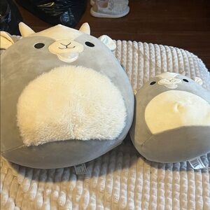Kellytoy Gray and Cream Stuffed Animal Set